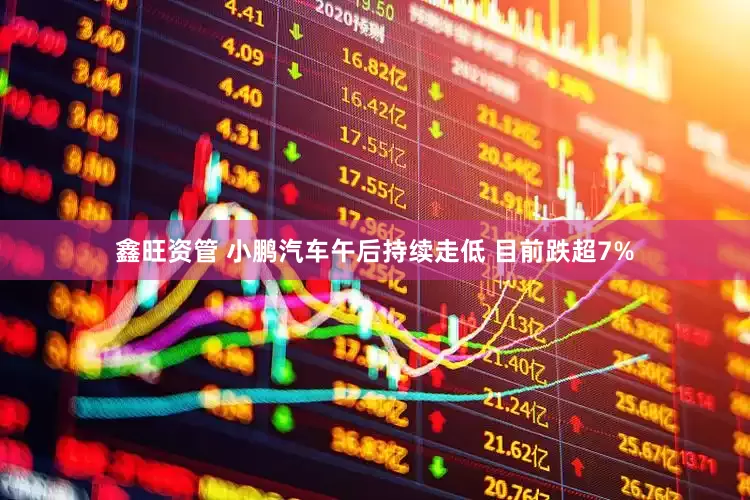 鑫旺资管 小鹏汽车午后持续走低 目前跌超7%